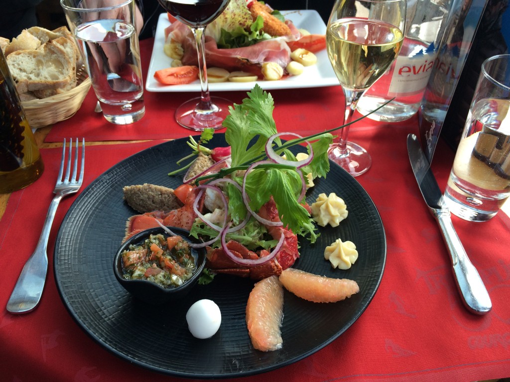Lobster salad at Le Tremplin