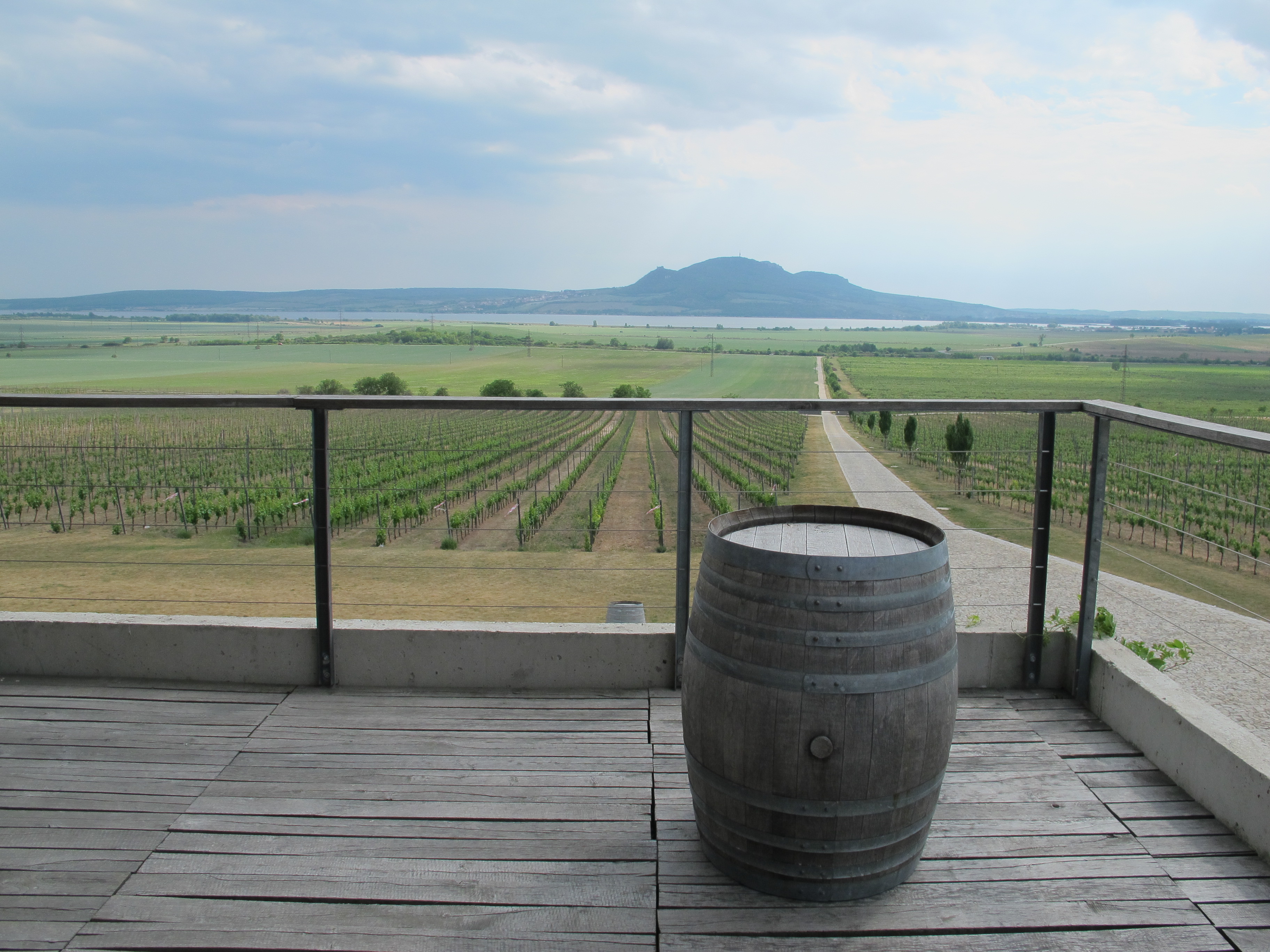 The view from the winery - Pálava &amp; water basin