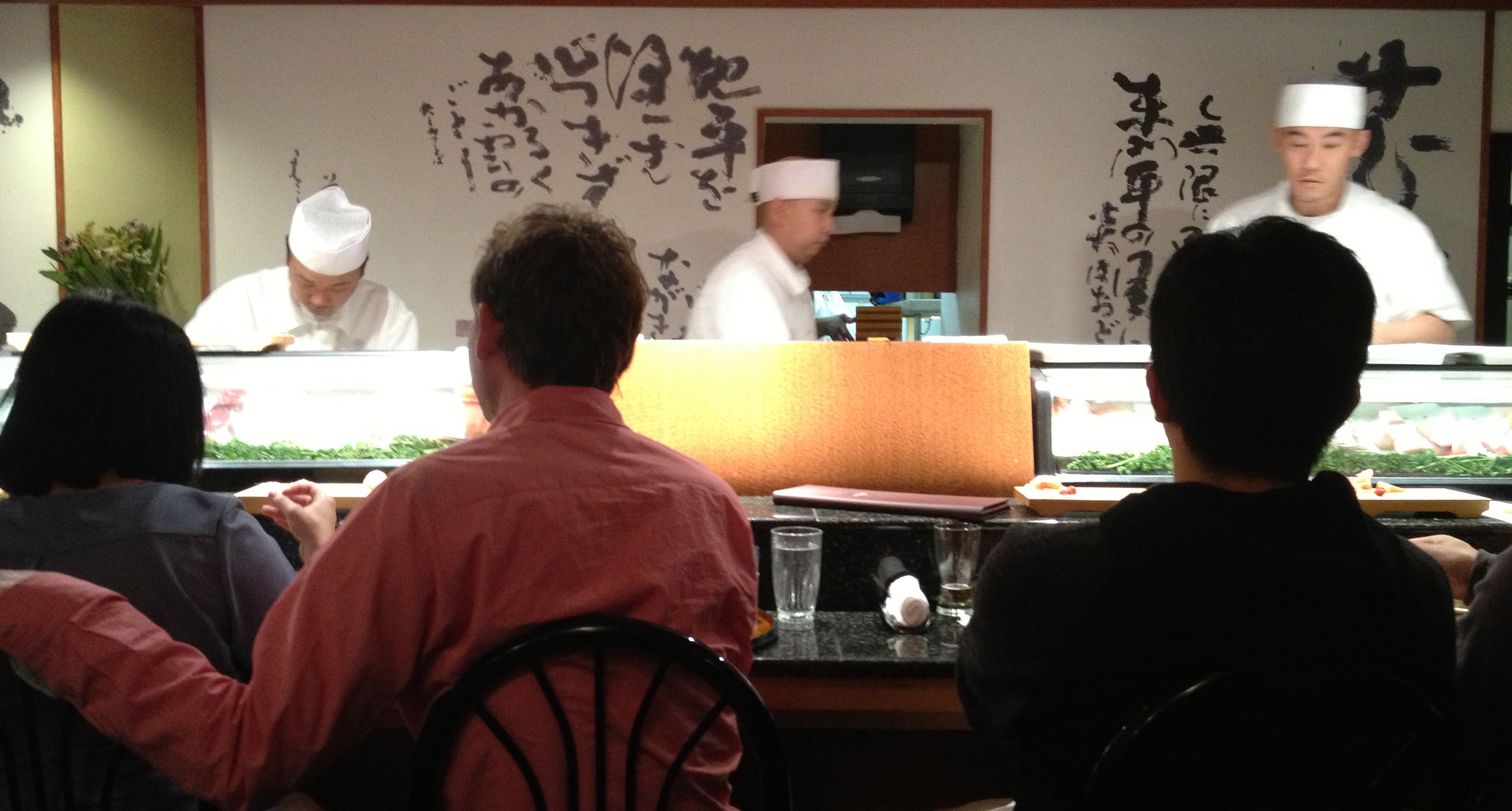 The sushi counter at Shiro