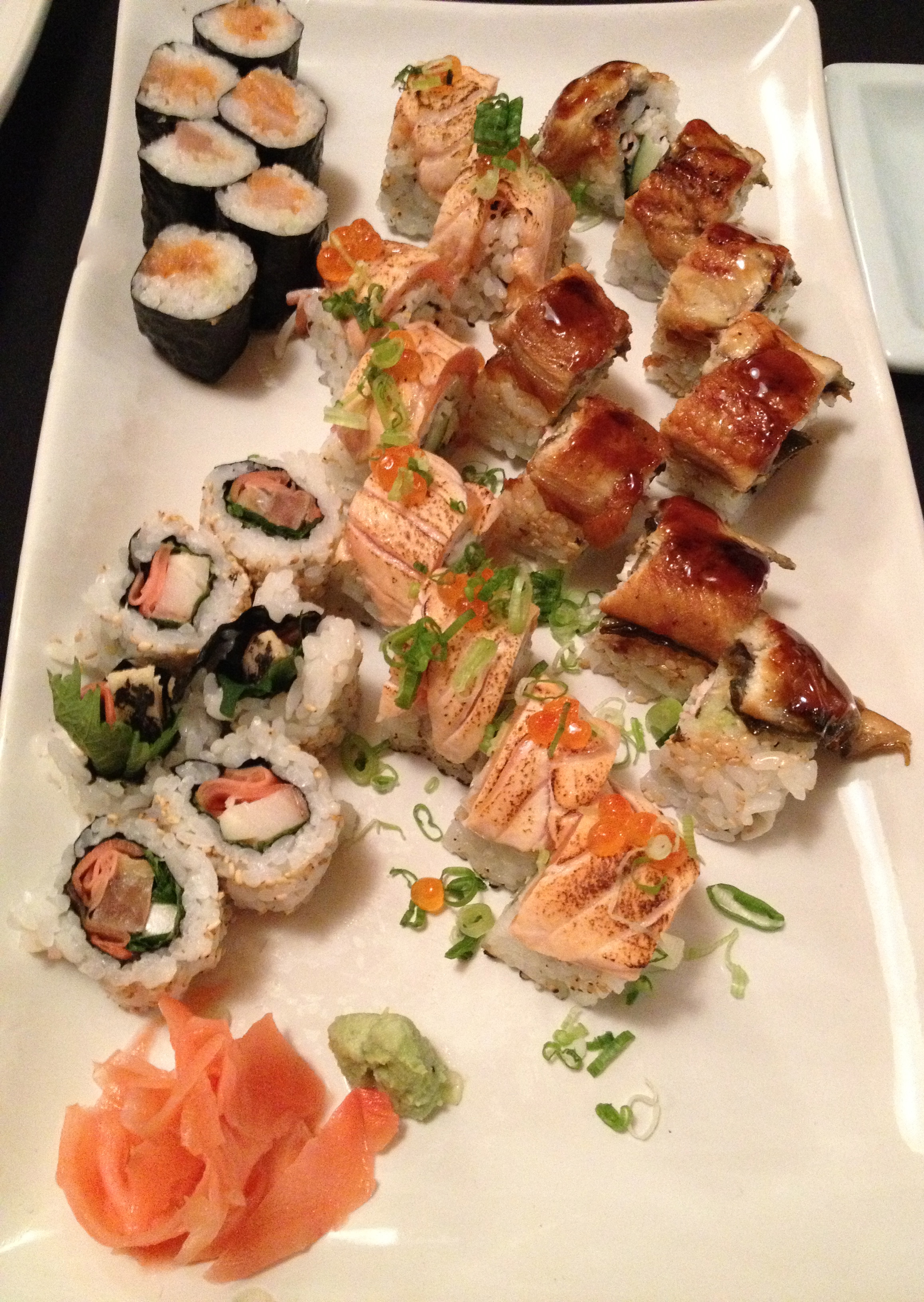 The sushi and sushi rolls at Shiro