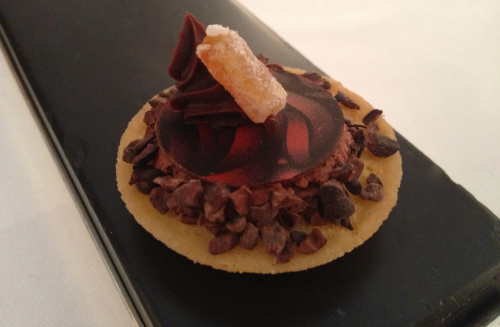 Chocolate creation in les petit fours