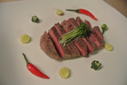 Wasabi beef steak