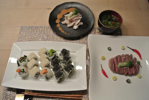 Japanese four-course dinner
