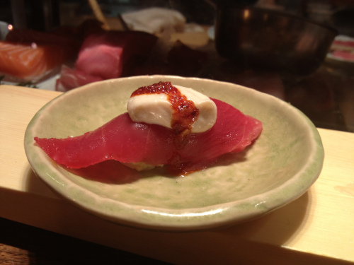 Creamy & plump tuna sushi omakase