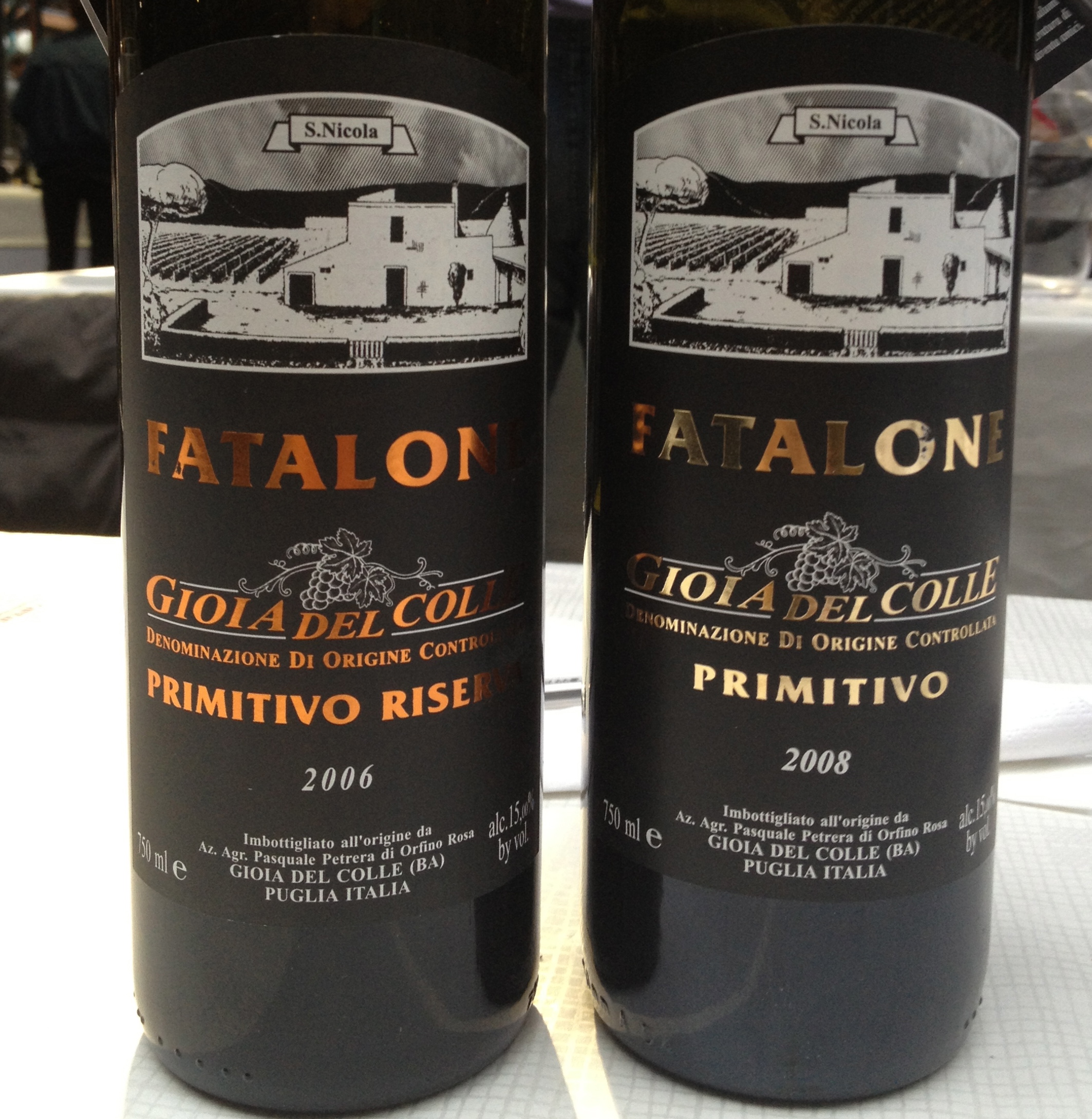 Pure Primitivo wine from Fatalone in Puglia