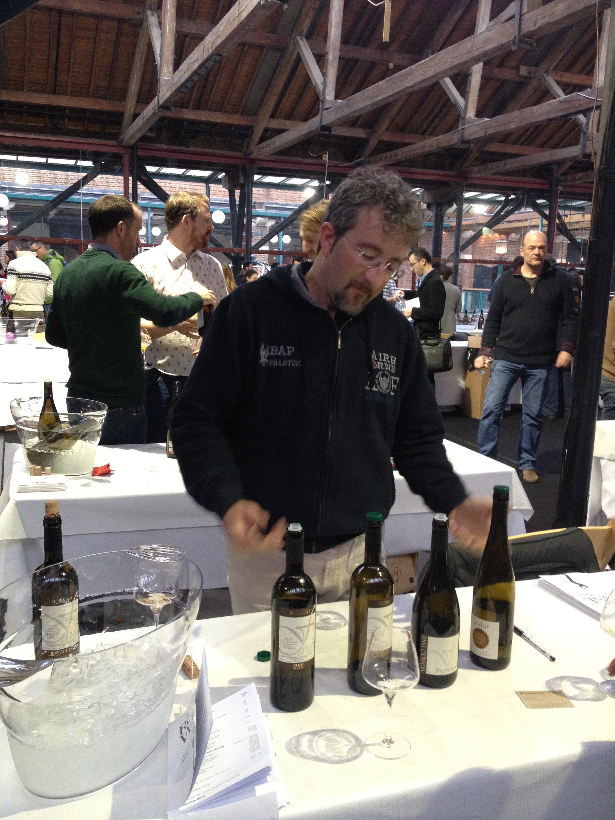 One of the genuinely friendly wine producers at the Real Wine Fair