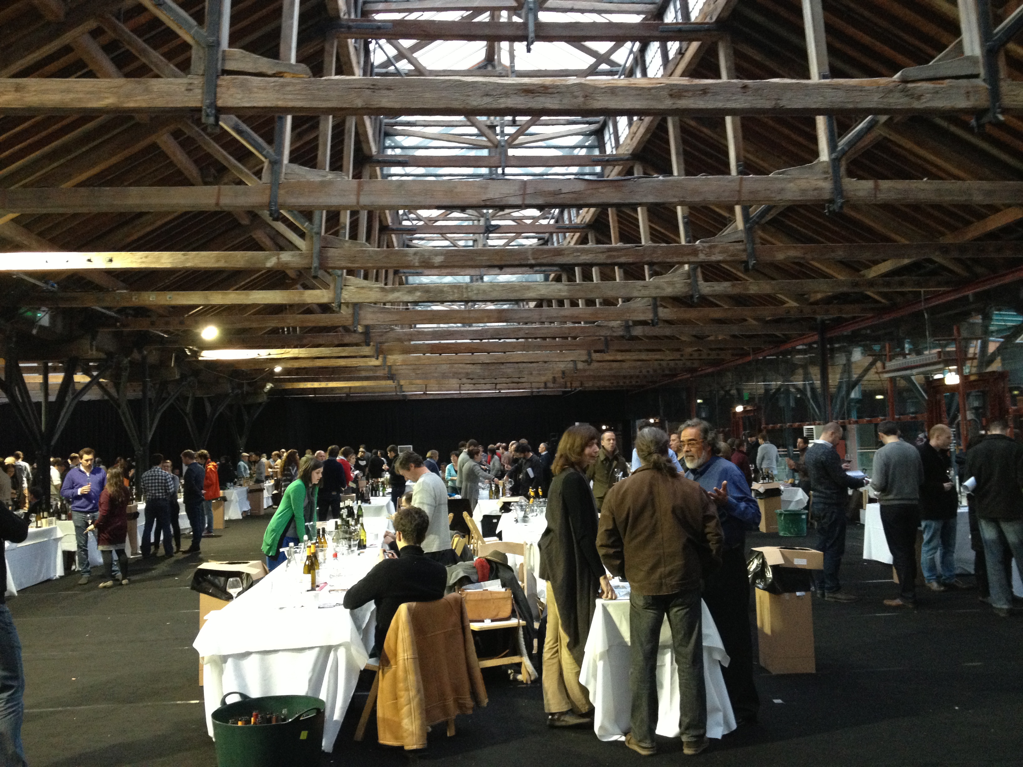The Real Wine Fair at Tobacco Dock in London 