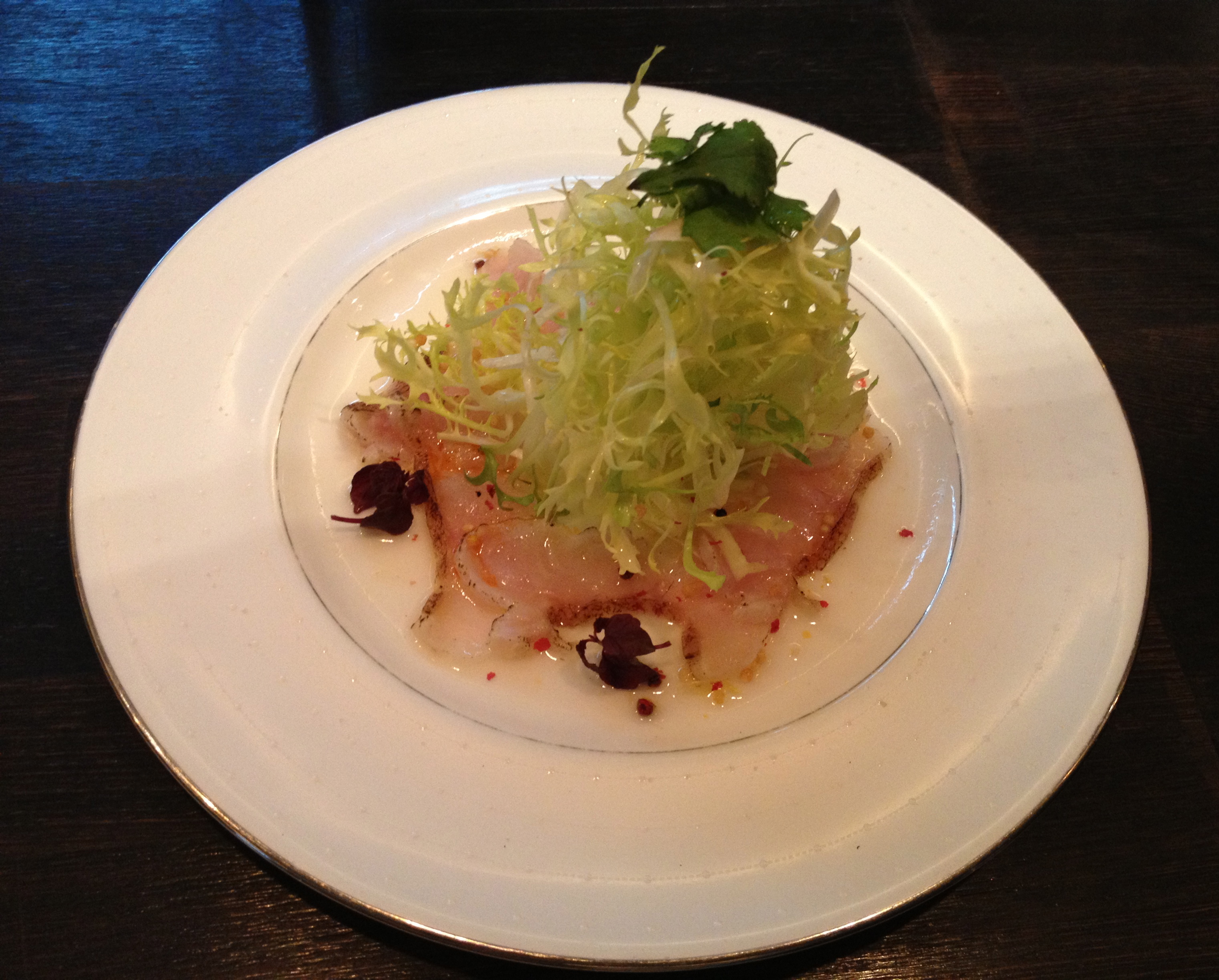 White fish sashimi salad