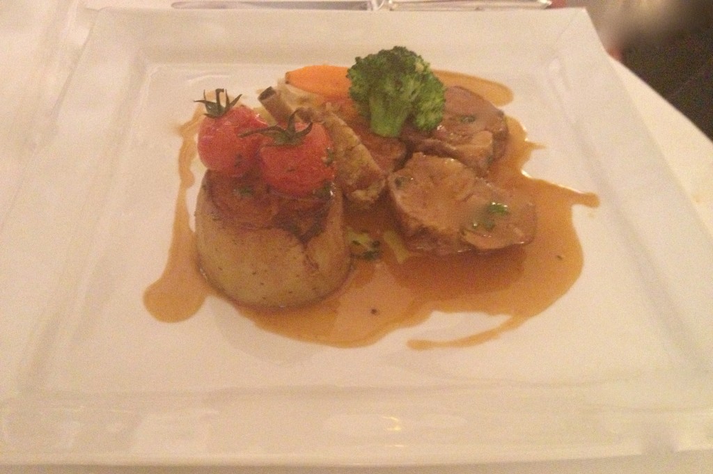The veal main course