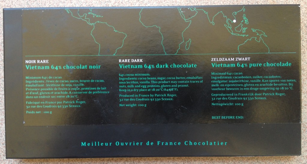 Vietnam Rare Dark chocolate Patrick Roger