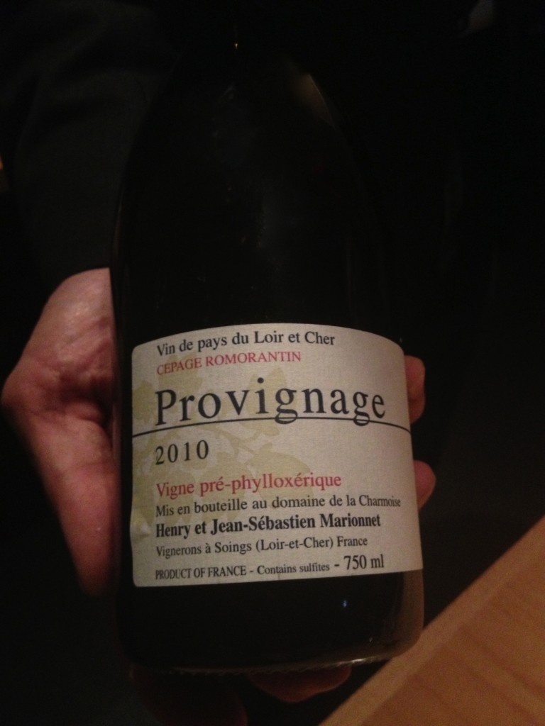 Pre-phyloxera wine from Domaine de la Charmoise 2010 "Provignage"