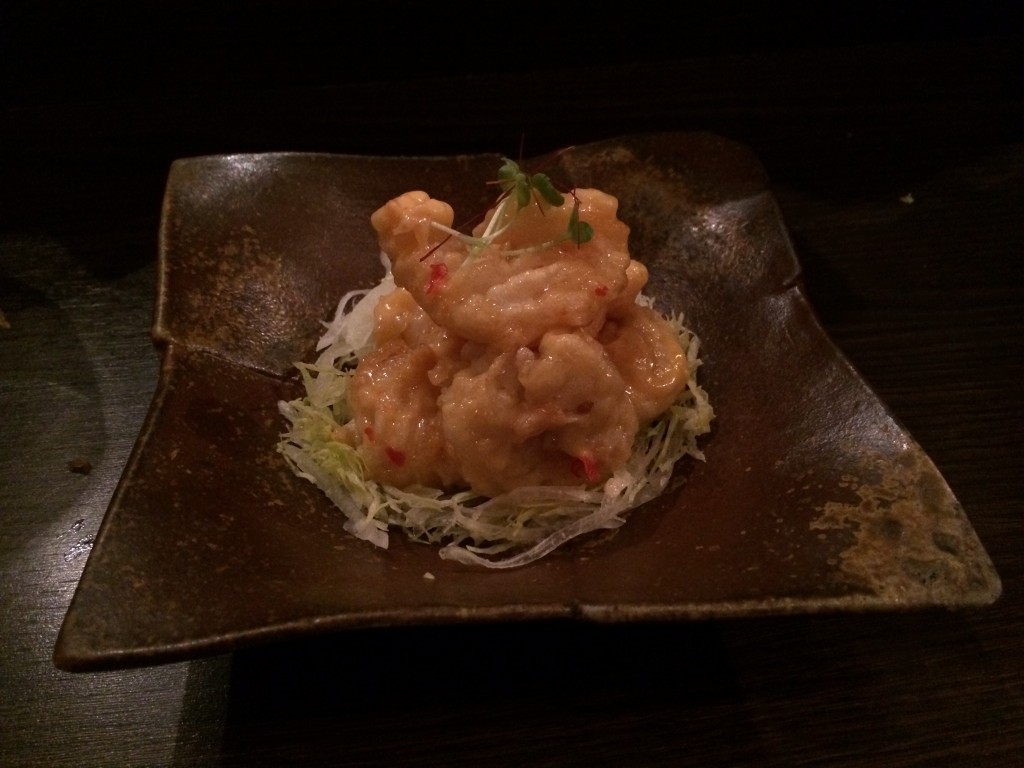Shrimp tempura at Lengue