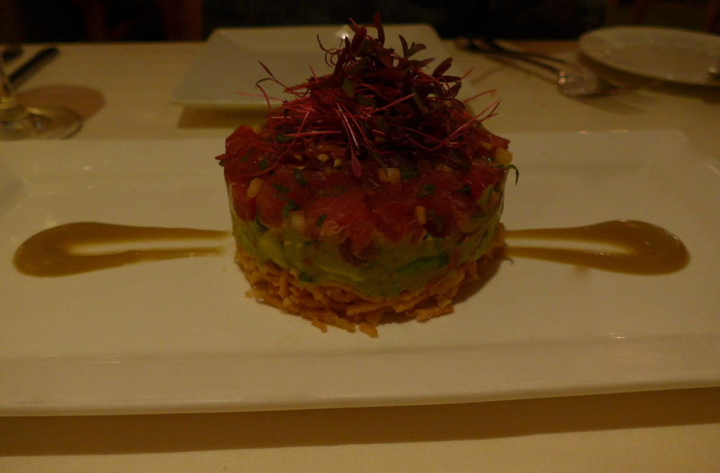 Tuna and avocado tartar at Alan Wong's