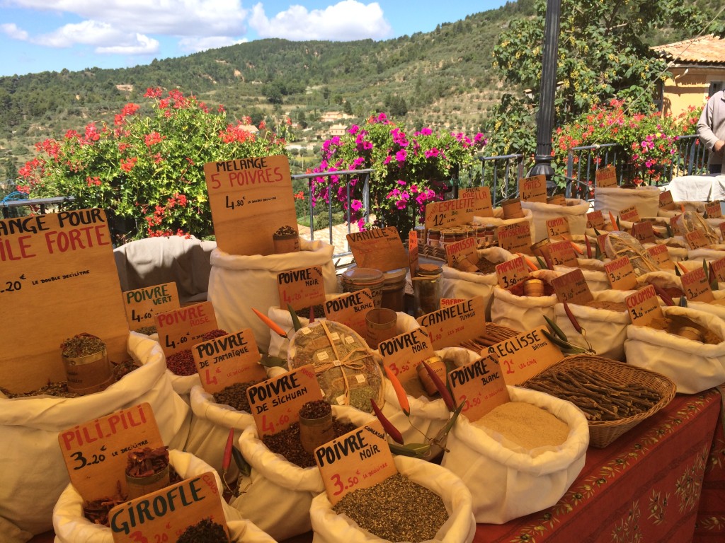 Spices on provencal market