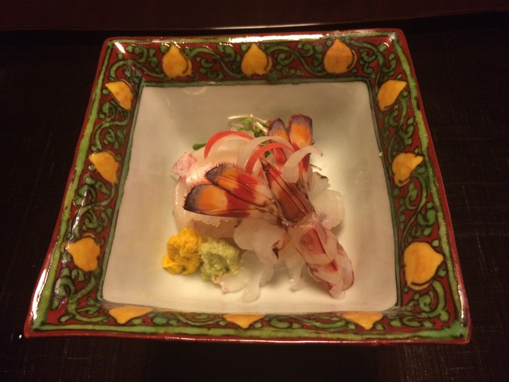 Mukozuke: seasonal sashimi at Kinkunoi